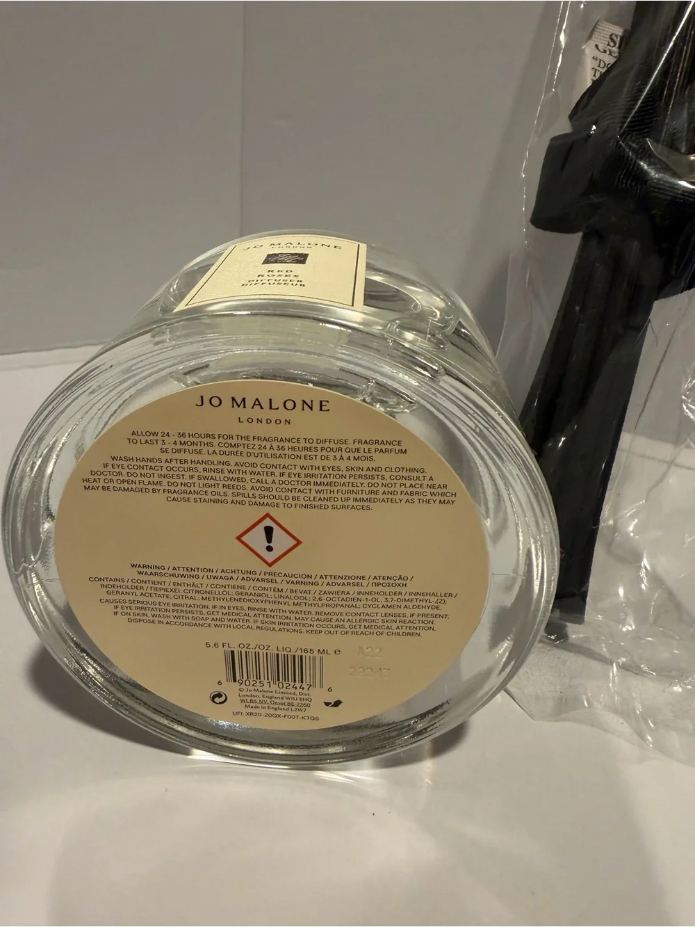 Jo Malone Red Roses Scent Surround Diffuser - 5.6 Oz / 165ml New without box